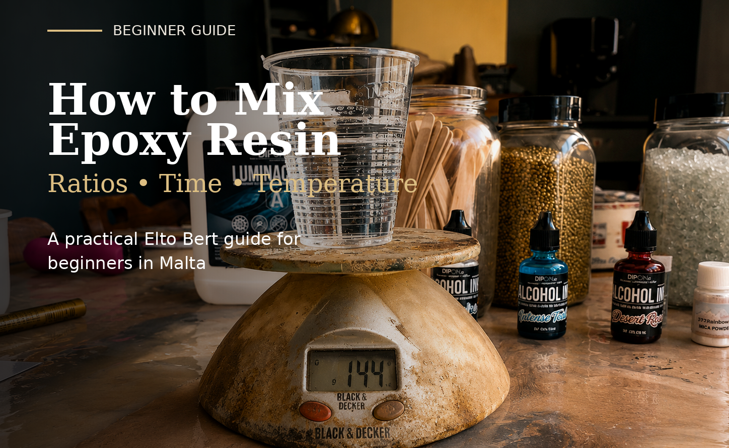 How to Mix Epoxy Resin: A Beginner’s Guide (Ratios, Time, Temperature)