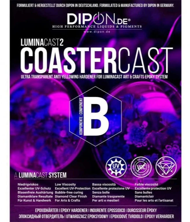 LuminaCast 2 Coaster Cast Epoxy Resin 3 Kg