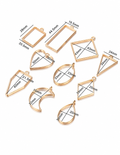 Bronze Inlay Motifs Set – 10 Pieces for UV Resin Jewellery Malta