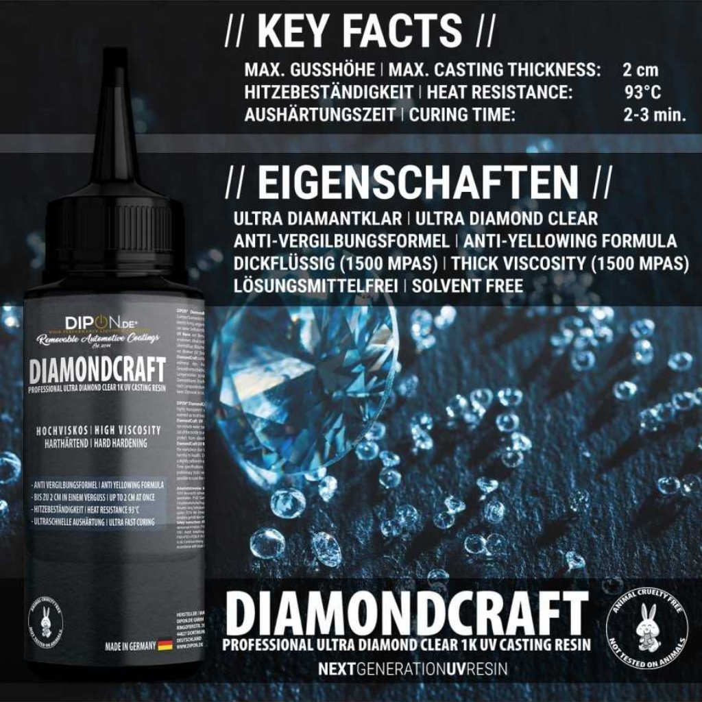 DiamondCraft Professional UV Resin - 200g