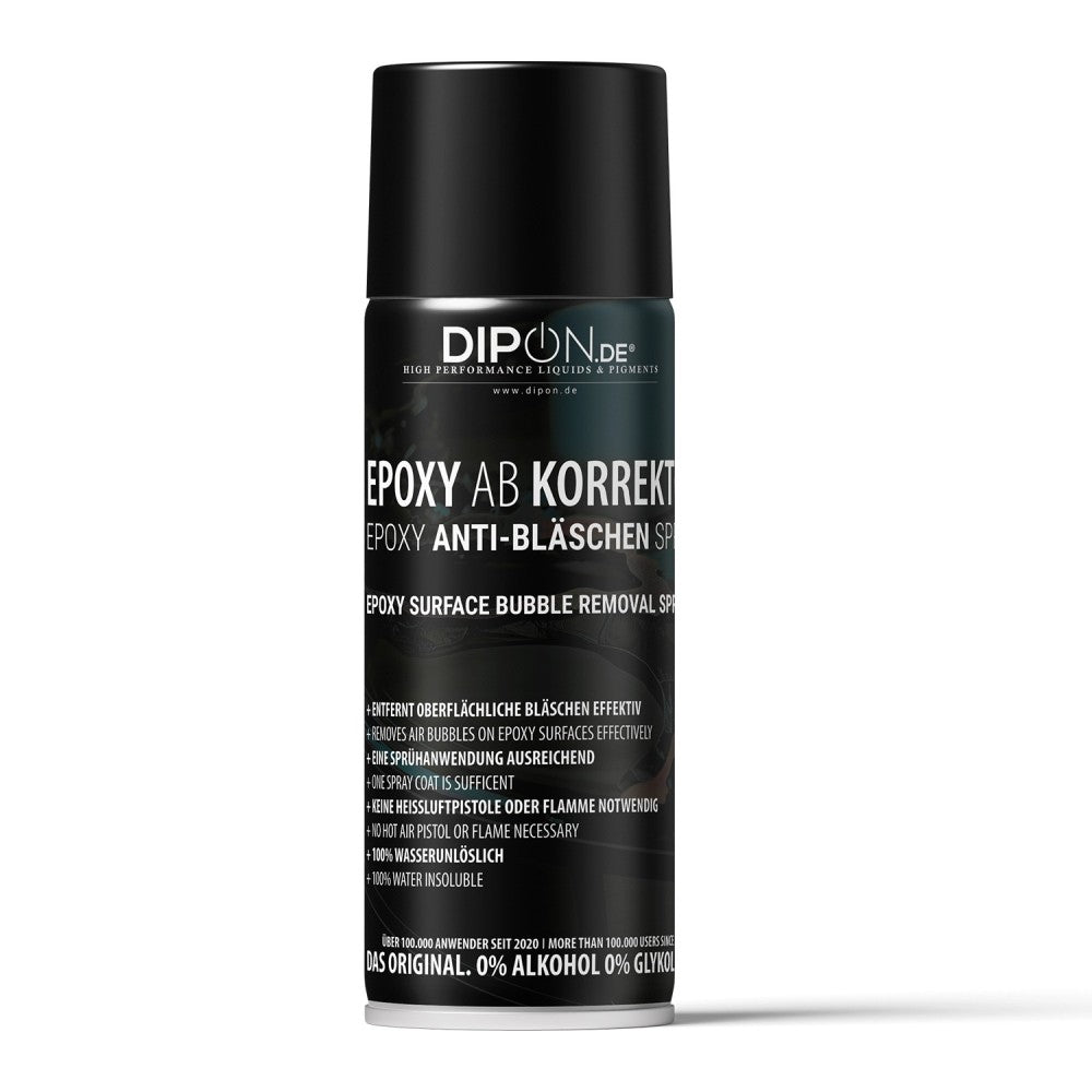 DIPON Epoxy Anti-Bubble Spray bottle for epoxy resin surface bubble removal in resin art and casting projects