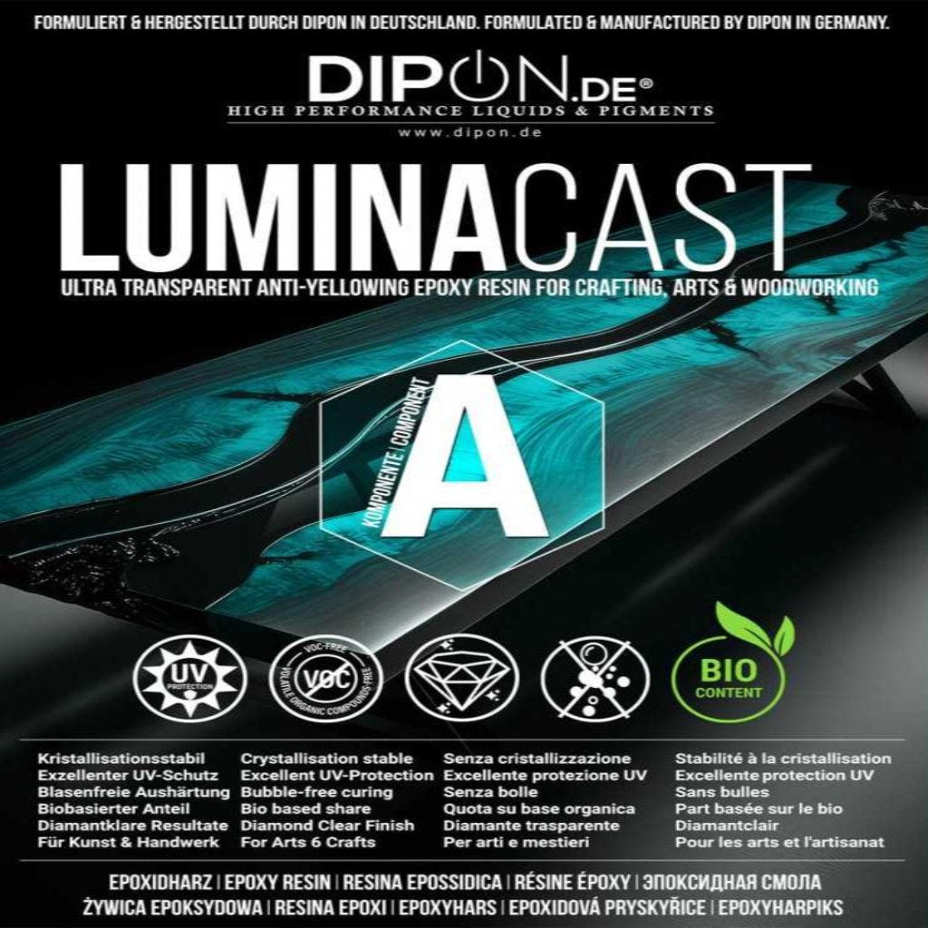 DIPON LuminaCast 3 Crystal Flow Epoxy Resin - 3 kg